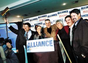Burt on Election Night 2005. alliance